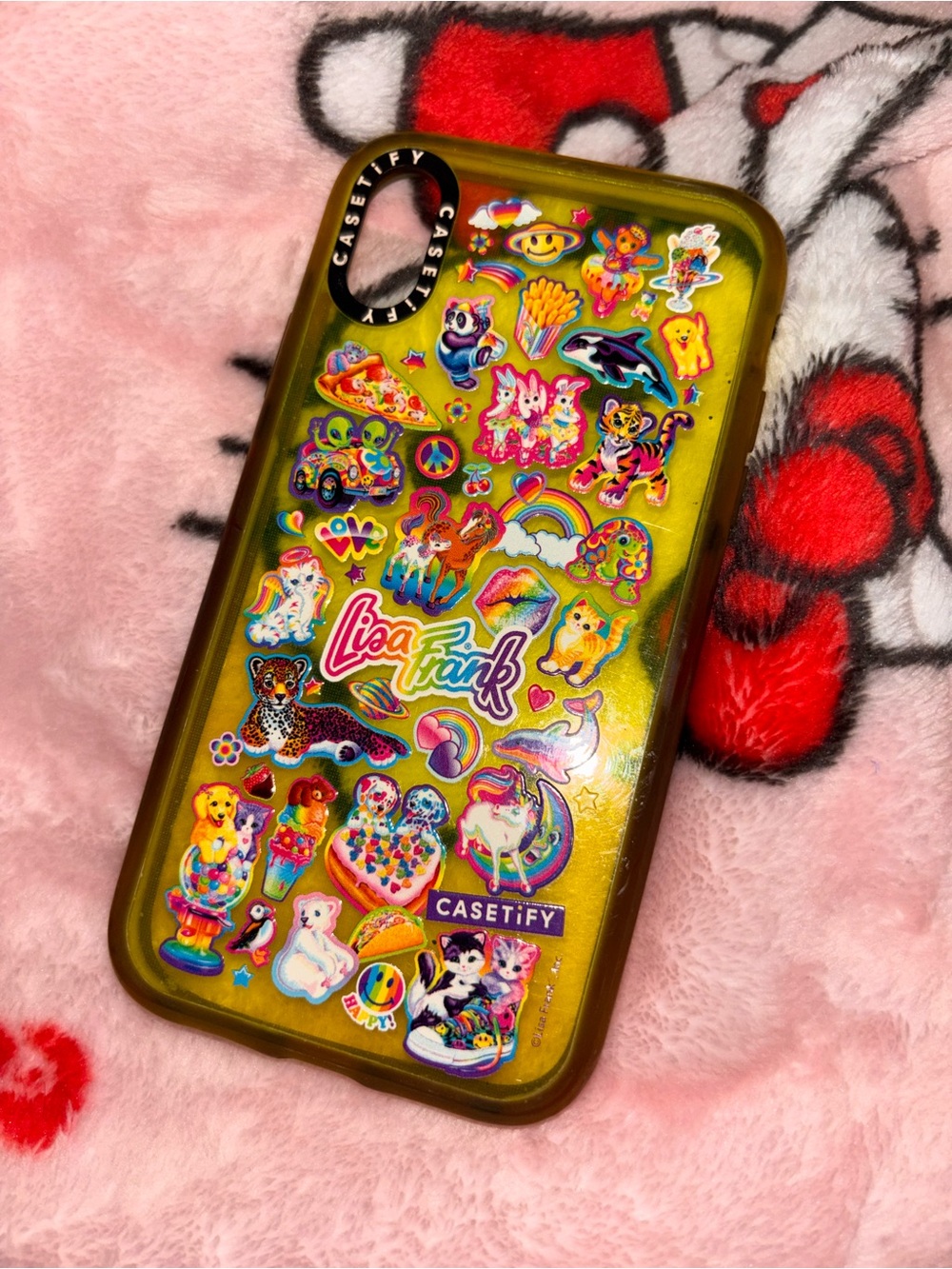 Casetify Yellow Sticker-Style Lisa Frank Graphic Phone Case